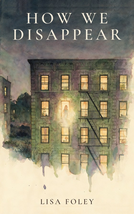 How We Disappear book cover — a lit apartment window at dusk